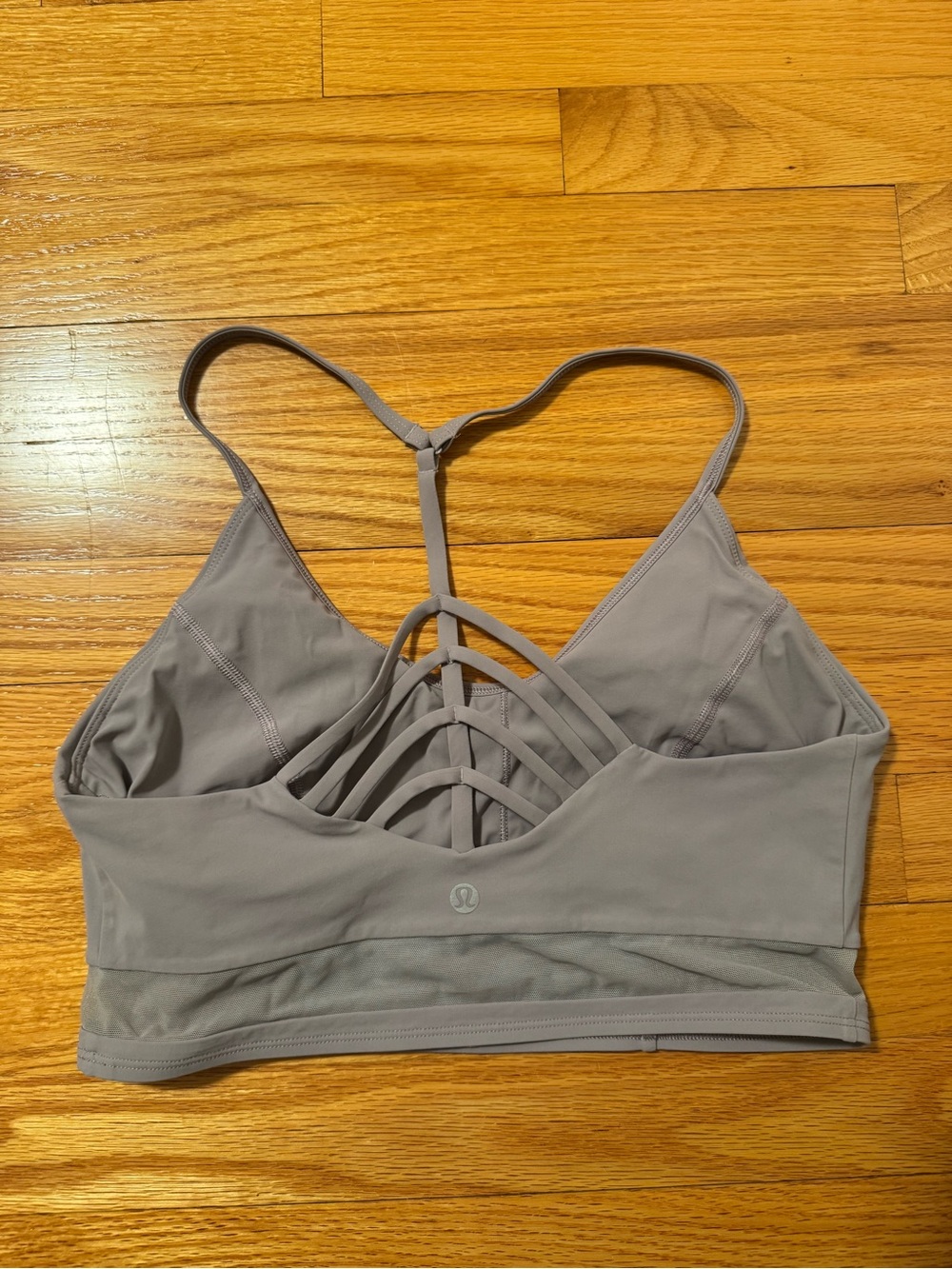 lululemon athletica Strappy Sports Bra in Light Gray